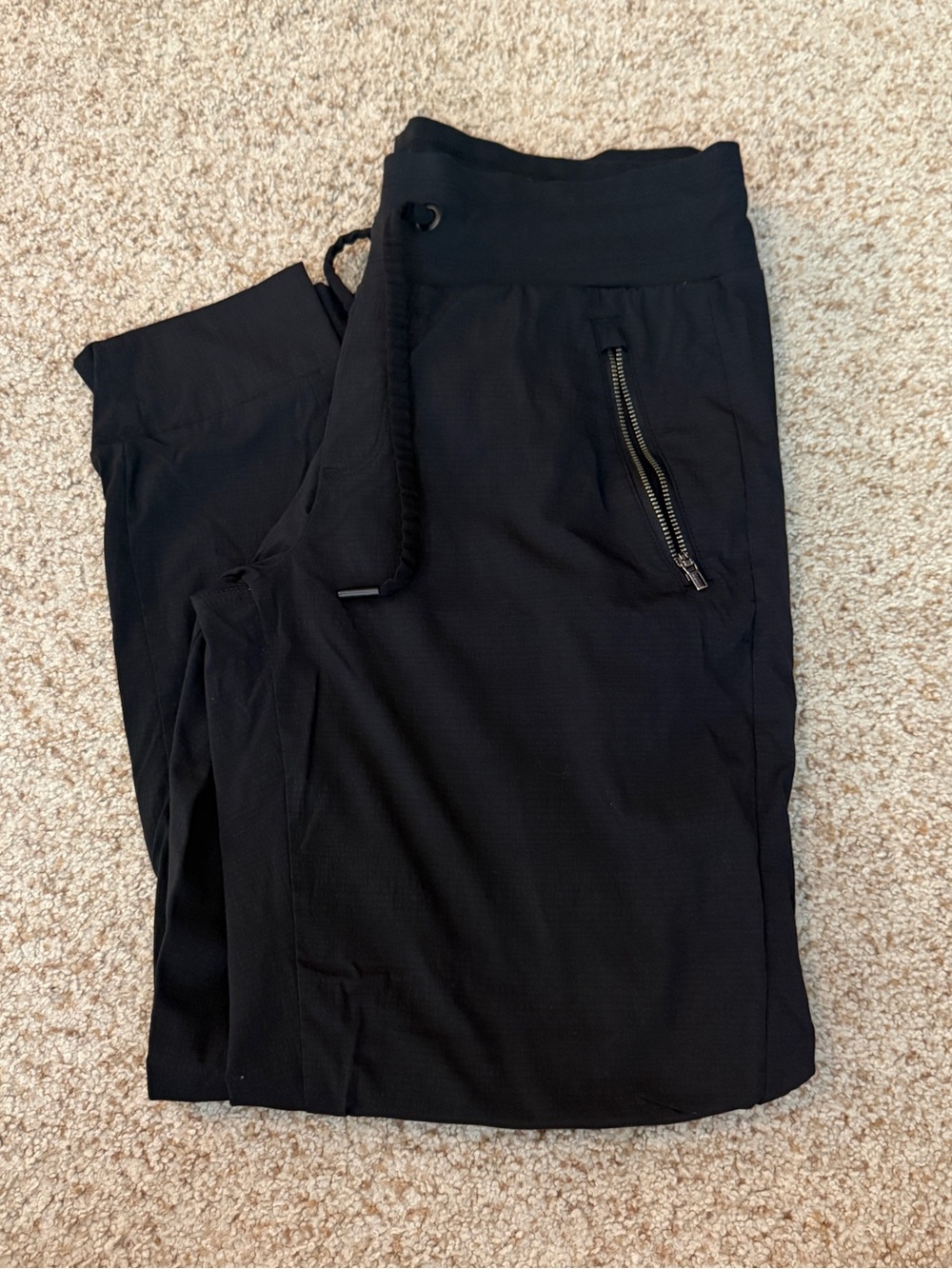 Athleta Black Zip Joggers - 8